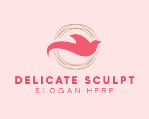 Elegant Dove Nest logo design