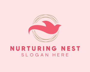 Elegant Dove Nest logo design