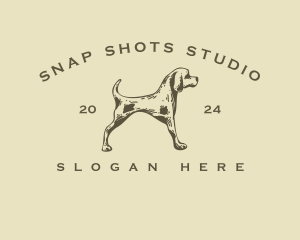 Pet Hound Dog  Logo