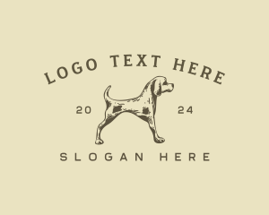 Pet Hound Dog  logo