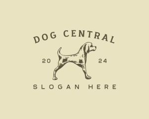 Pet Hound Dog  logo design