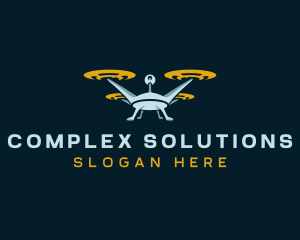 Drone Lens Propeller logo design