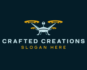 Drone Lens Propeller logo design