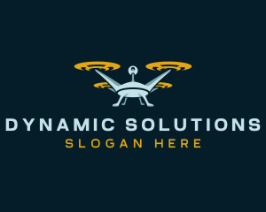 Drone Lens Propeller logo design