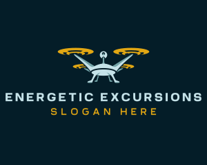 Drone Lens Propeller logo design