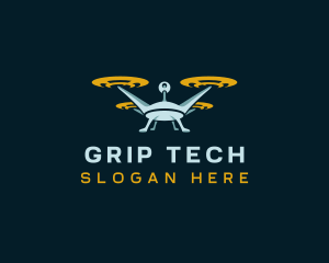 Drone Lens Propeller logo design