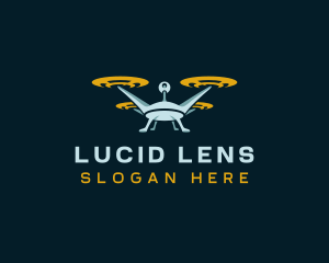 Drone Lens Propeller logo design