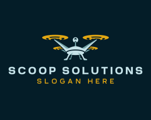 Drone Lens Propeller logo design