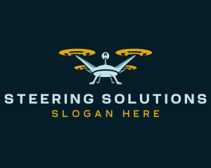 Drone Lens Propeller logo design