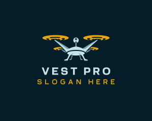 Drone Lens Propeller logo design