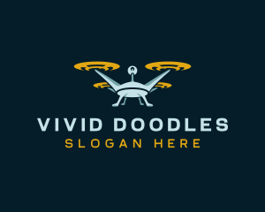 Drone Lens Propeller logo design