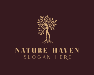 Nature Woman Tree logo design