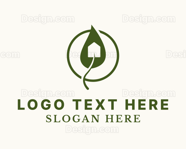 Leaf Gardening Trowel Logo