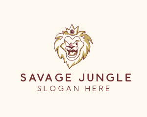 Wild Lion Crown logo design