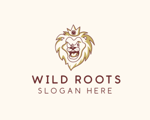 Wild Lion Crown logo design