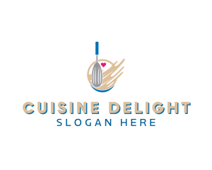 Whisk Batter Bake logo design