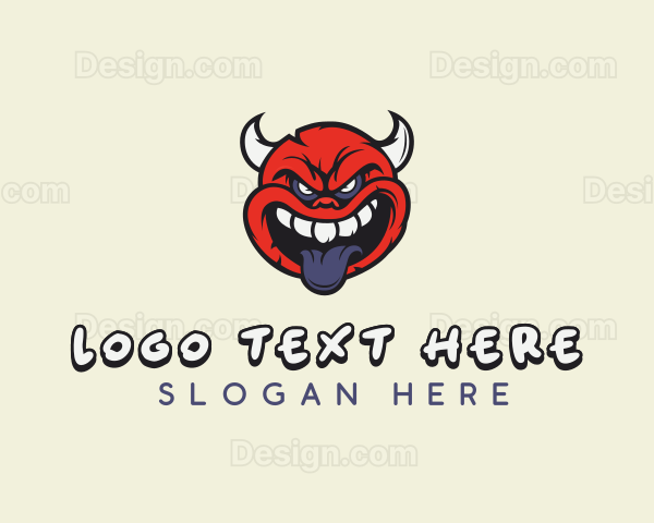 Devil Horn Tongue Logo