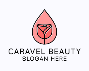 Rose Beauty Oil  logo design