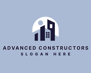 Geometric Building Property logo design