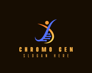 Human DNA Laboratory logo design