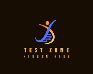 Human DNA Laboratory logo design