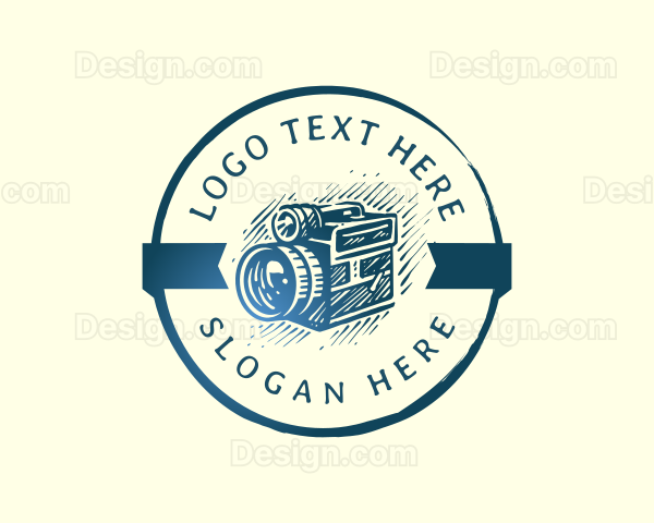 Vintage Camera Photography Logo