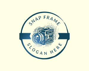  Vintage Camera Photography logo design