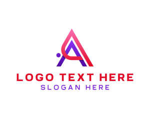 Digital Tech Agency Letter A logo