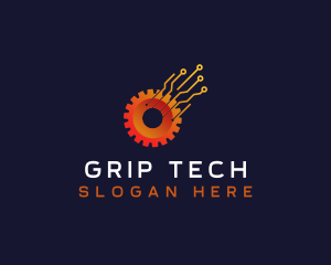 Gear Tech Circuit logo design