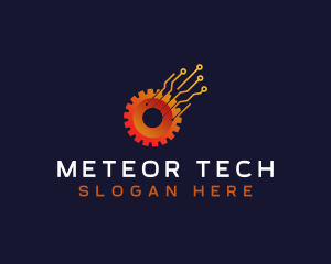 Gear Tech Circuit logo design