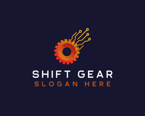 Gear Tech Circuit logo design