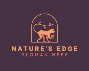Nature Apple Monkey  logo design