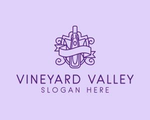 Liquor Winery Crest logo