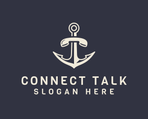 Nautical Anchor Telephone logo design