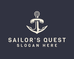 Nautical Anchor Telephone logo design