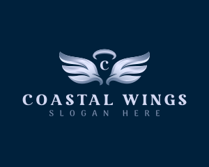 Halo Angel Wings logo design