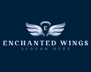 Halo Angel Wings logo design