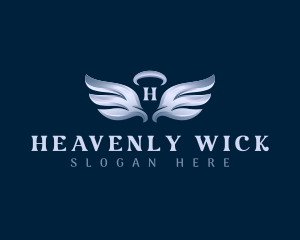 Halo Angel Wings logo design