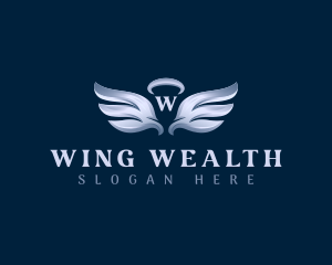 Halo Angel Wings logo design