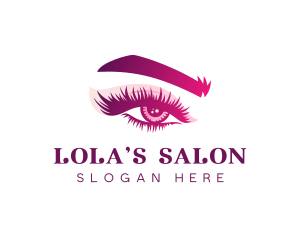 Eyelash Makeup Beauty Salon logo design