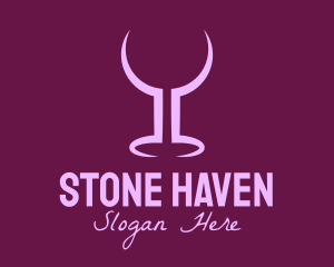 Purple Wine Glass Bar logo