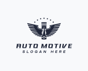 Engine Mechanic Automotive logo design