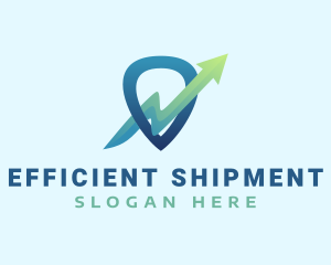 Arrow Shipment Delivery logo design