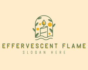 Candle Flame Light logo design