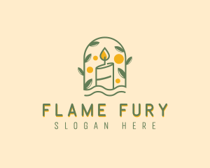 Candle Flame Light logo design