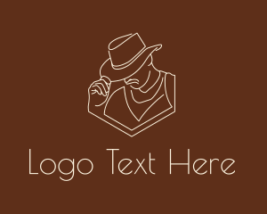 Sheriff Hat Line Art logo