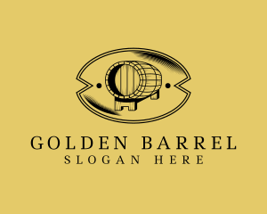 Keg Barrel Beer logo design