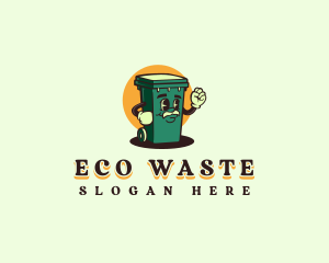 Garbage Trash Bin logo design