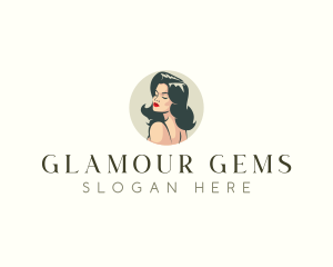 Sexy Woman Hairstylist logo design