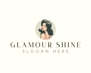 Sexy Woman Hairstylist logo design